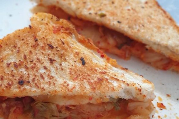 Triple Cheese Kimchi Sandwich