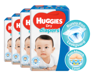 Huggies Dry Diapers Small
